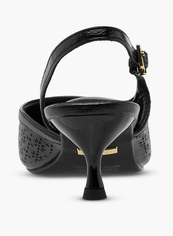 سيليست صنادل نسائية بكعب هريرة مقصوصة بالليزر - Image 5